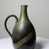 Vintage 1960s-1970s enamelled stoneware pear jug/pitcher