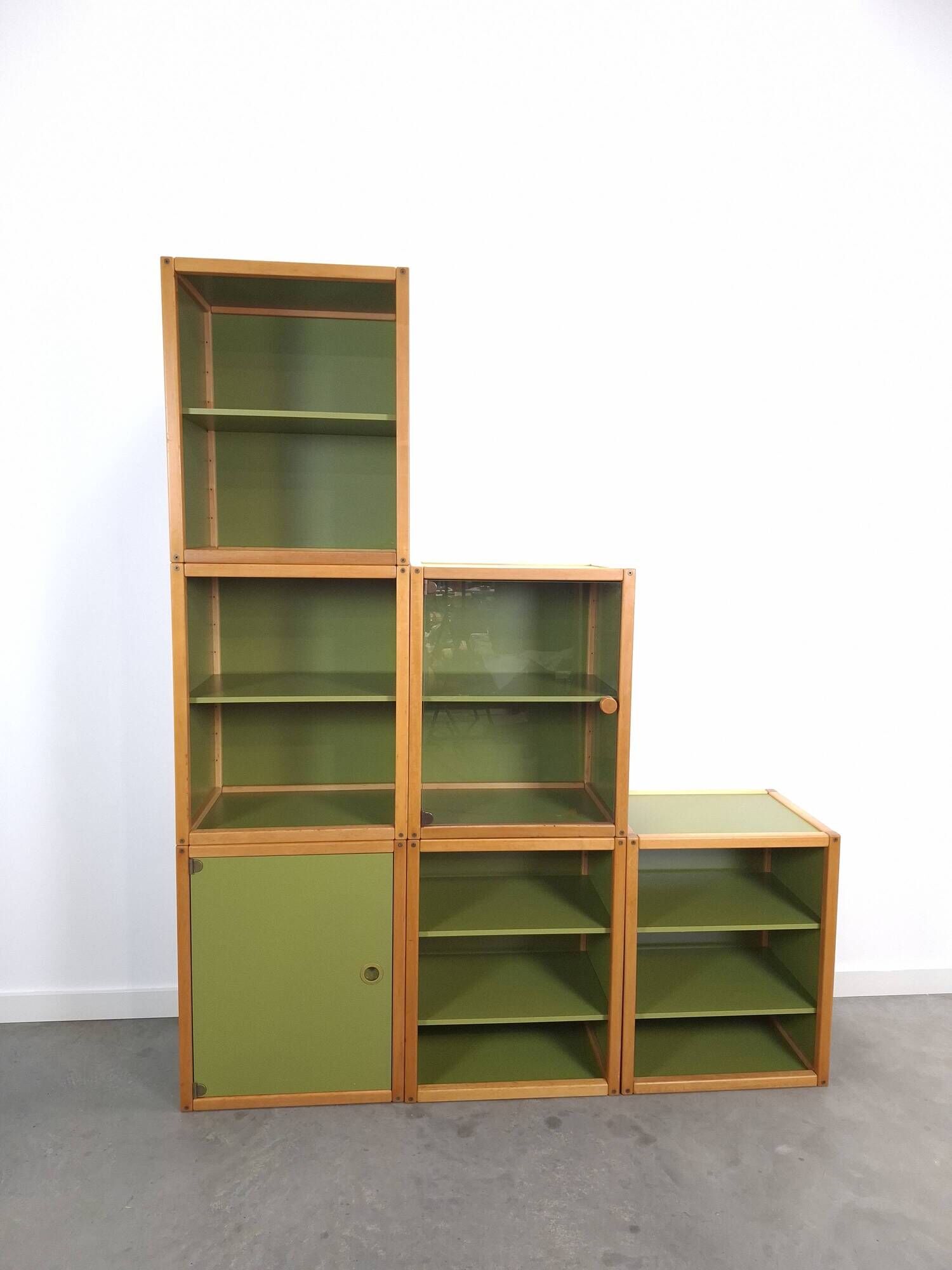 Design Flötotto Profilsystem Modulaire Kast – 6 Delen – Groen Beuken, Lp