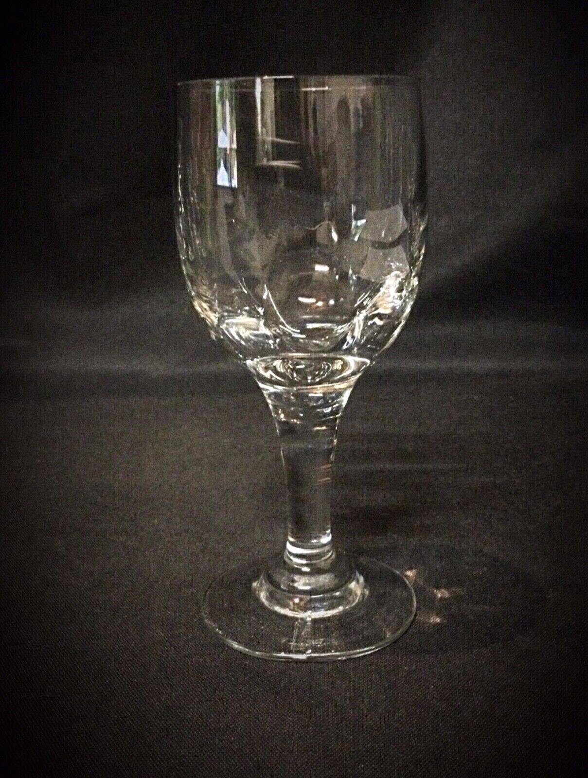 Set of 5 crystal wine glasses - mid 20th century