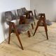 Set of 4 Compass chairs by Kai Kristiansen – mid-century Danish design