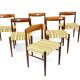 Set of 6 rosewood chairs, H W Klein, Bramin, Denmark, 1960