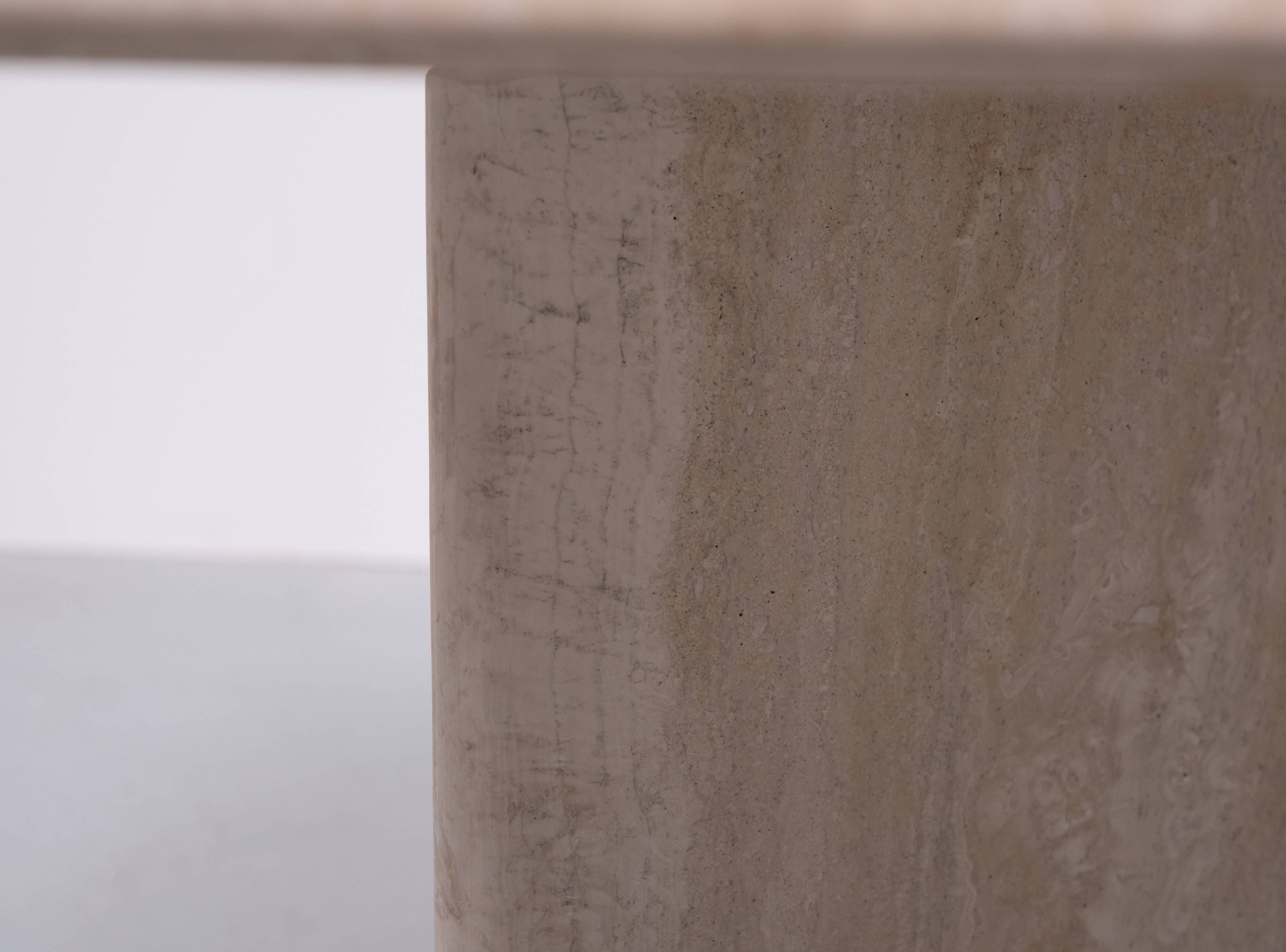 small Travertine Coffee table Italy 1970s