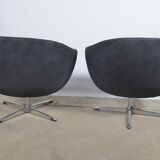 Scandinavian swivel shell armchair by Carl Eric Kolte 1960