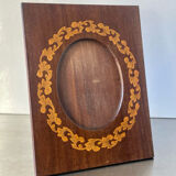Cadre photo en bois art nouveau, en bois intarsia 20 cm x 15 cm
