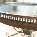 Brass coffee table by Petitot