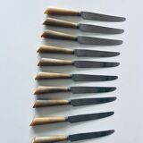 Set of 10 antique knives