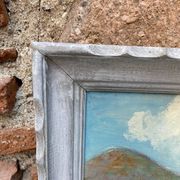 Huile sur toile « Marine » encadrée