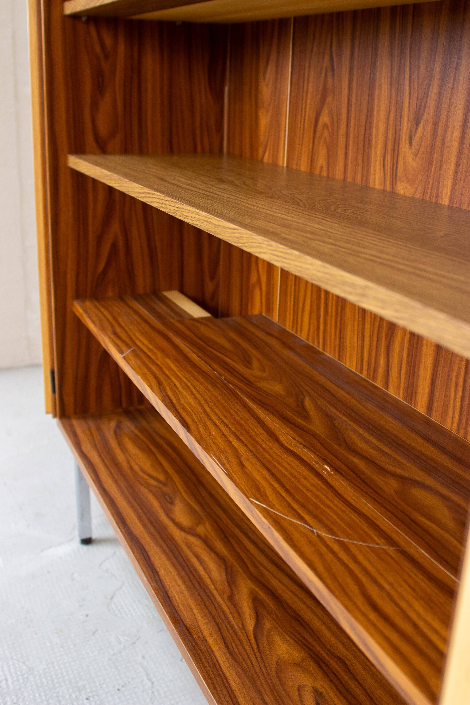 Buffet vintage commode sideboard highboard mid-century teck noyer