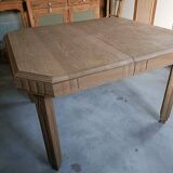 Renovated Art Deco dining table with extension.