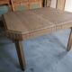 Renovated Art Deco dining table with extension.