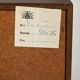 Swedish Scandinavian teak mirror with label