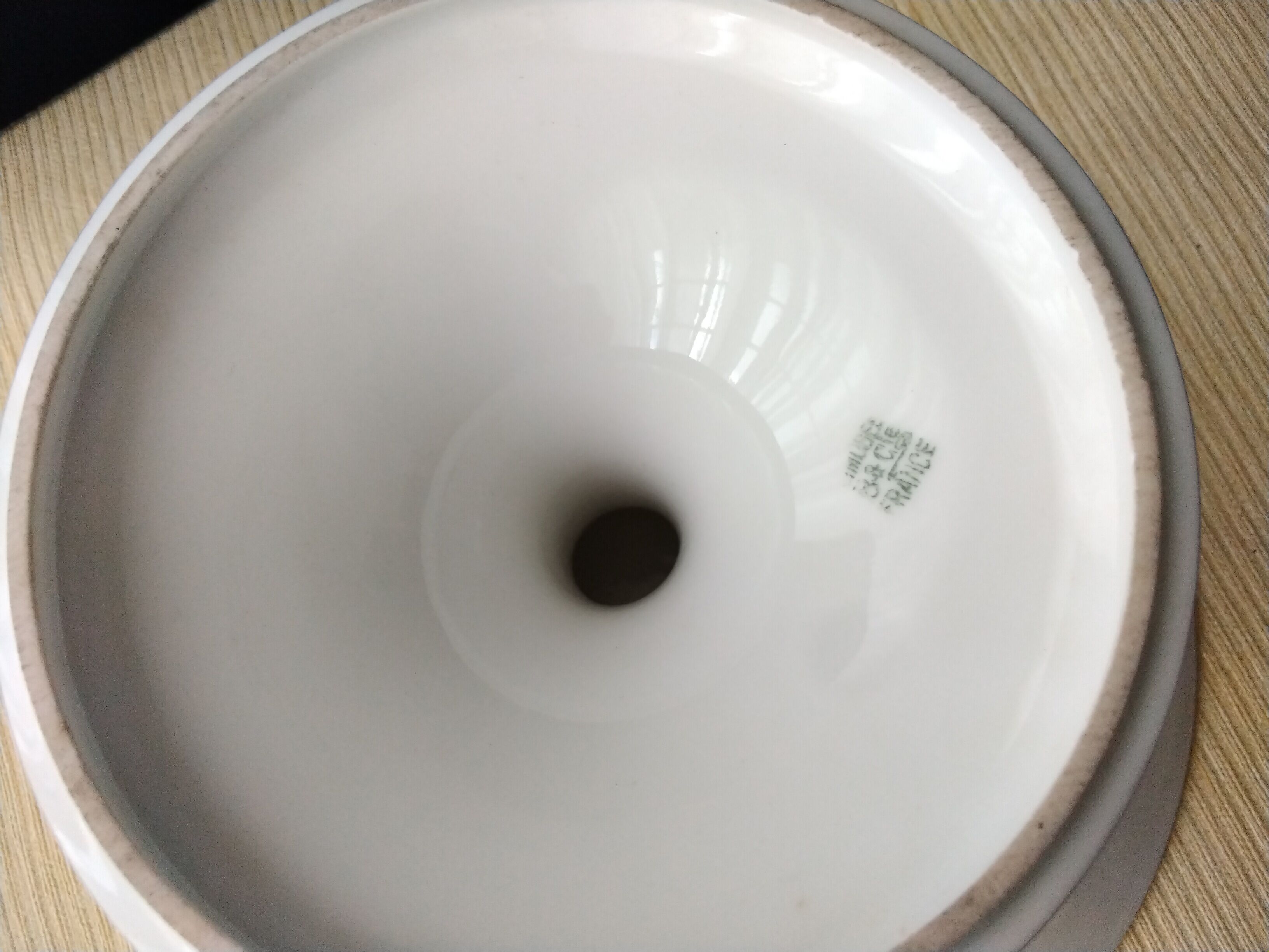 Compotier, stand cut shower Porcelain of Limoges Balleroy et Cie