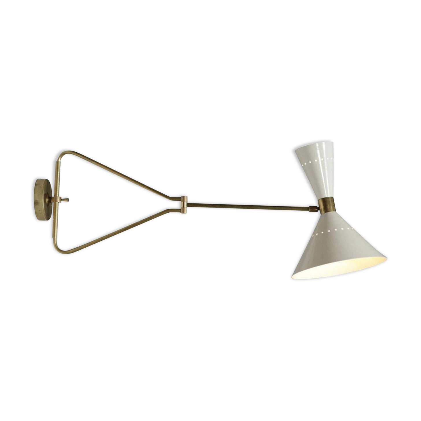 Applique italienne articulable blanche
