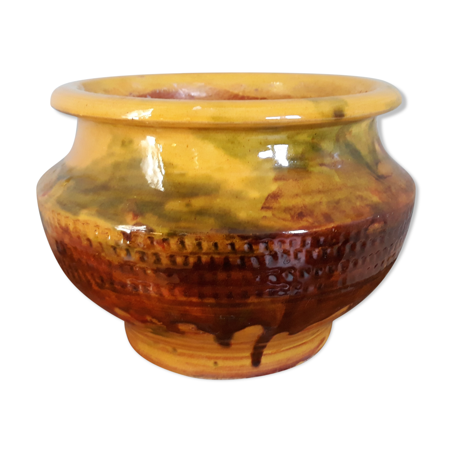 Flower pot planter with indoor plants