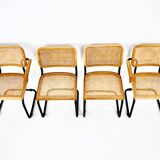 Set of 4 B32 Style Dining Chairs by Marcel Breuer