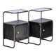 2 iron bedside tables, 1950s
