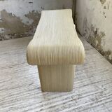 70s tropicalist rattan console