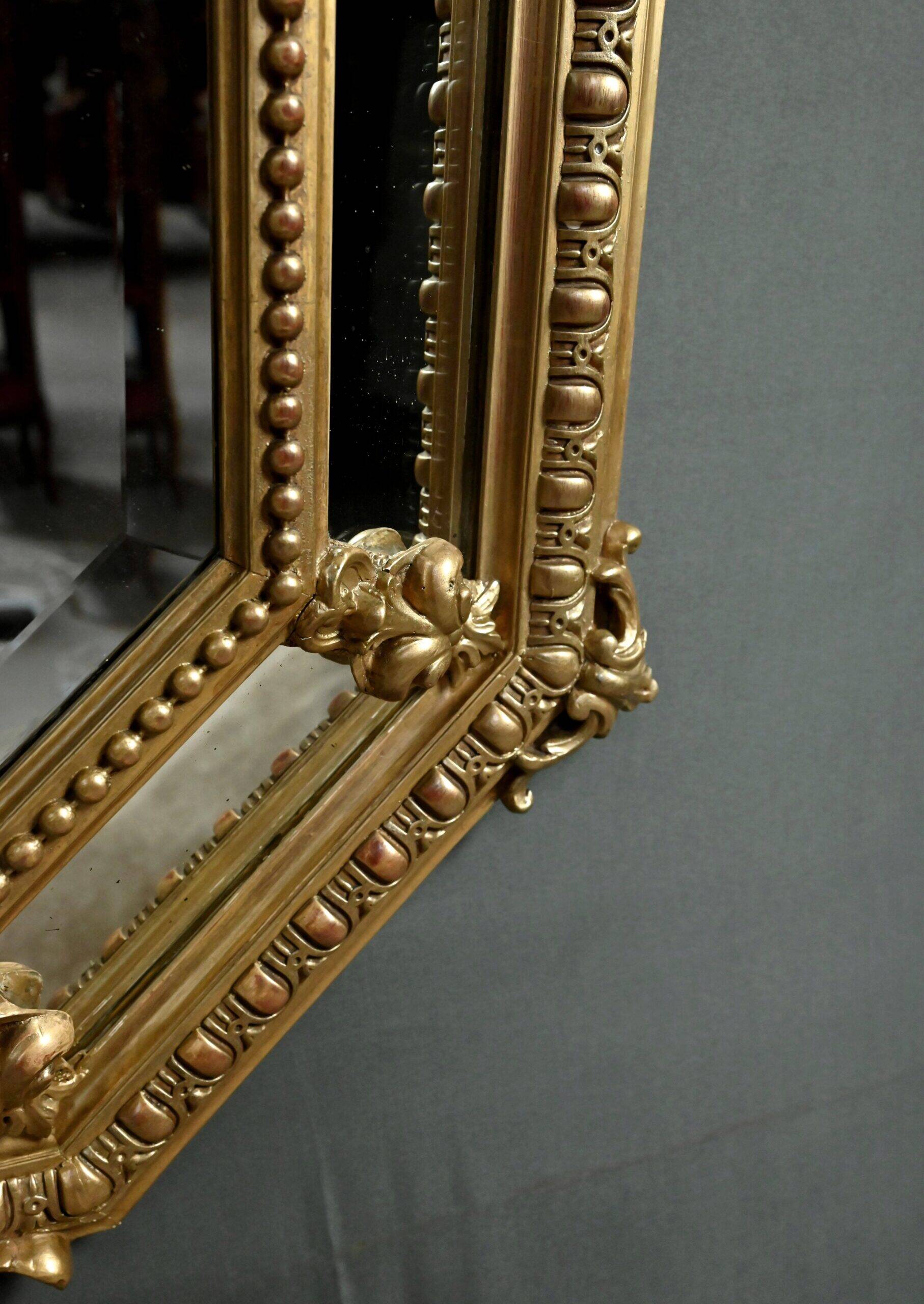 Miroir à parcloses, style Louis XV – Milieu XIXe