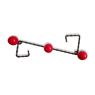 Patère coat holder red balls