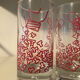 Série 4 verres vintage Durobor pied bullé
