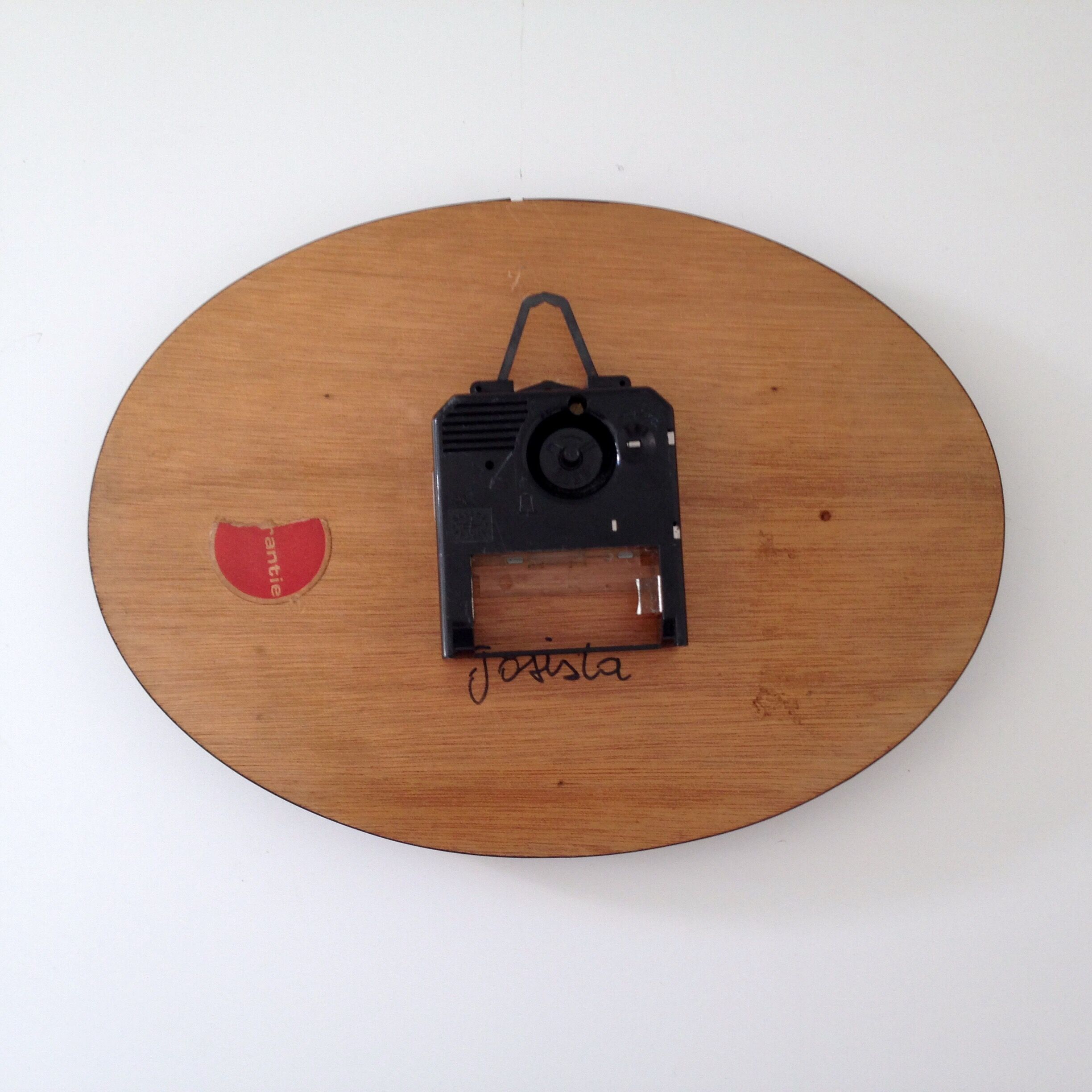Bayard clock in formica, Made in France year 50