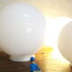 Globe 25cm en verre blanc