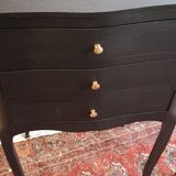 Pair of black bedsides