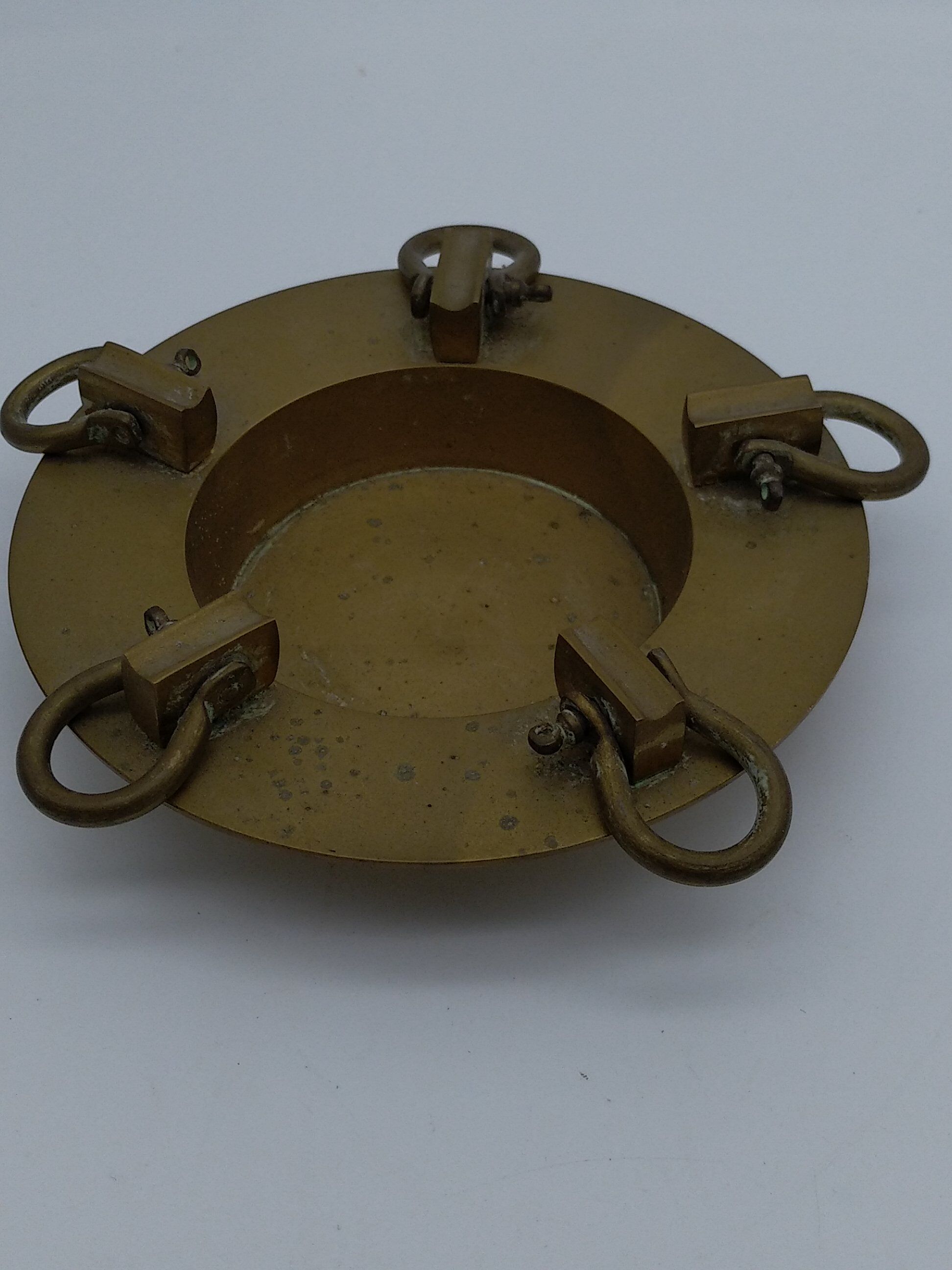 Cendrier en  laiton style marine avec manilles