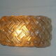 Vintage amber glass wall light