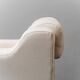 Coppia di poltrone cotone bianco saporiti anni ’70 vintage modernariato