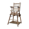 Old art deco high chair Baumann for children in vintage wood