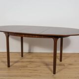 Mid-Century Oval Extendable Teak Dining Table from McIntosh, 1960s