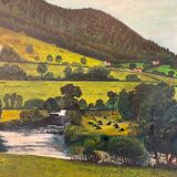 Countryside landscape signed