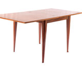 Mid-century square game table, italy, 1960s