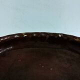 Old Dish In glazed gadrooned terracotta