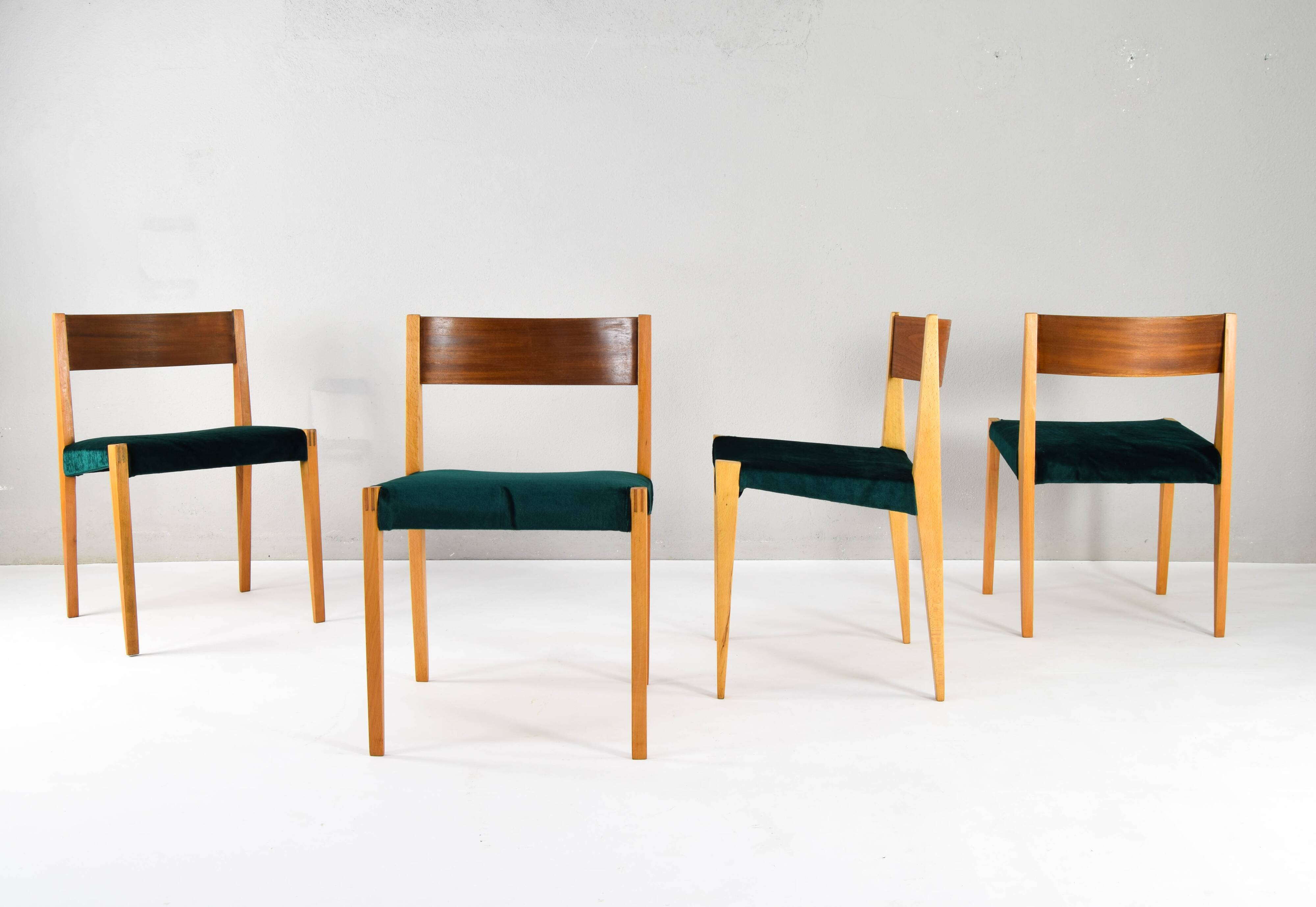 Set of Mid Century Scandinavian Modern in the manner of Cadovius Pia Chair 60s