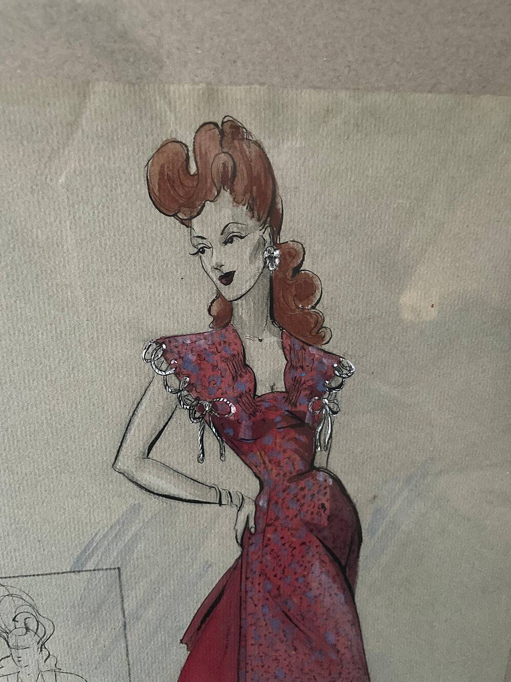Fashion drawing G. Mazoyer