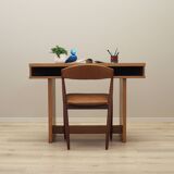 Oak desk, Italian design, 1970s, production: Italy