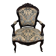 LXVI Style Cabriolet Armchair in Rosewood