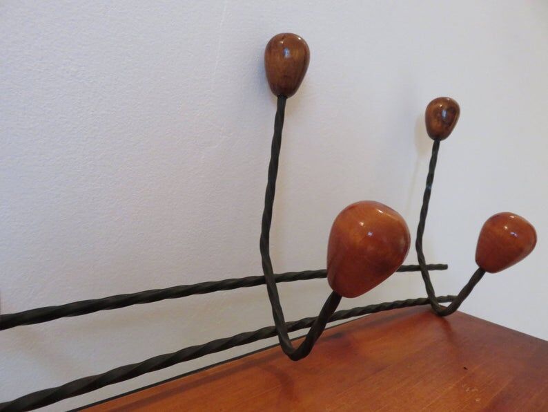 60s metal and wood mantle door