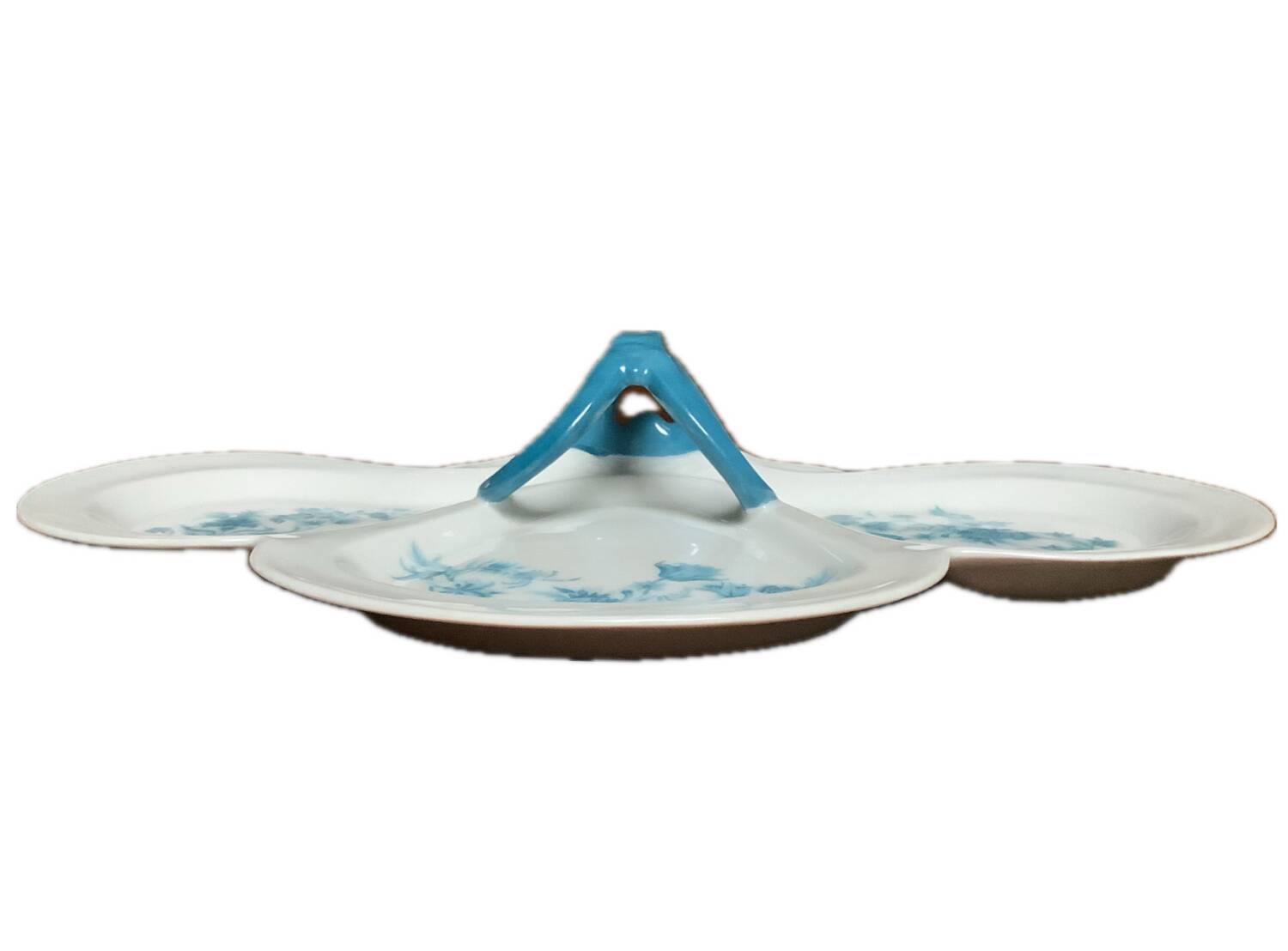 Belle Epoque Limoges porcelain dish with handle