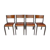 Lot of 4 Mullca 510 school chairs