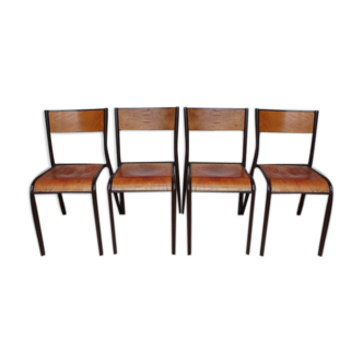 Lot of 4 Mullca 510 school chairs