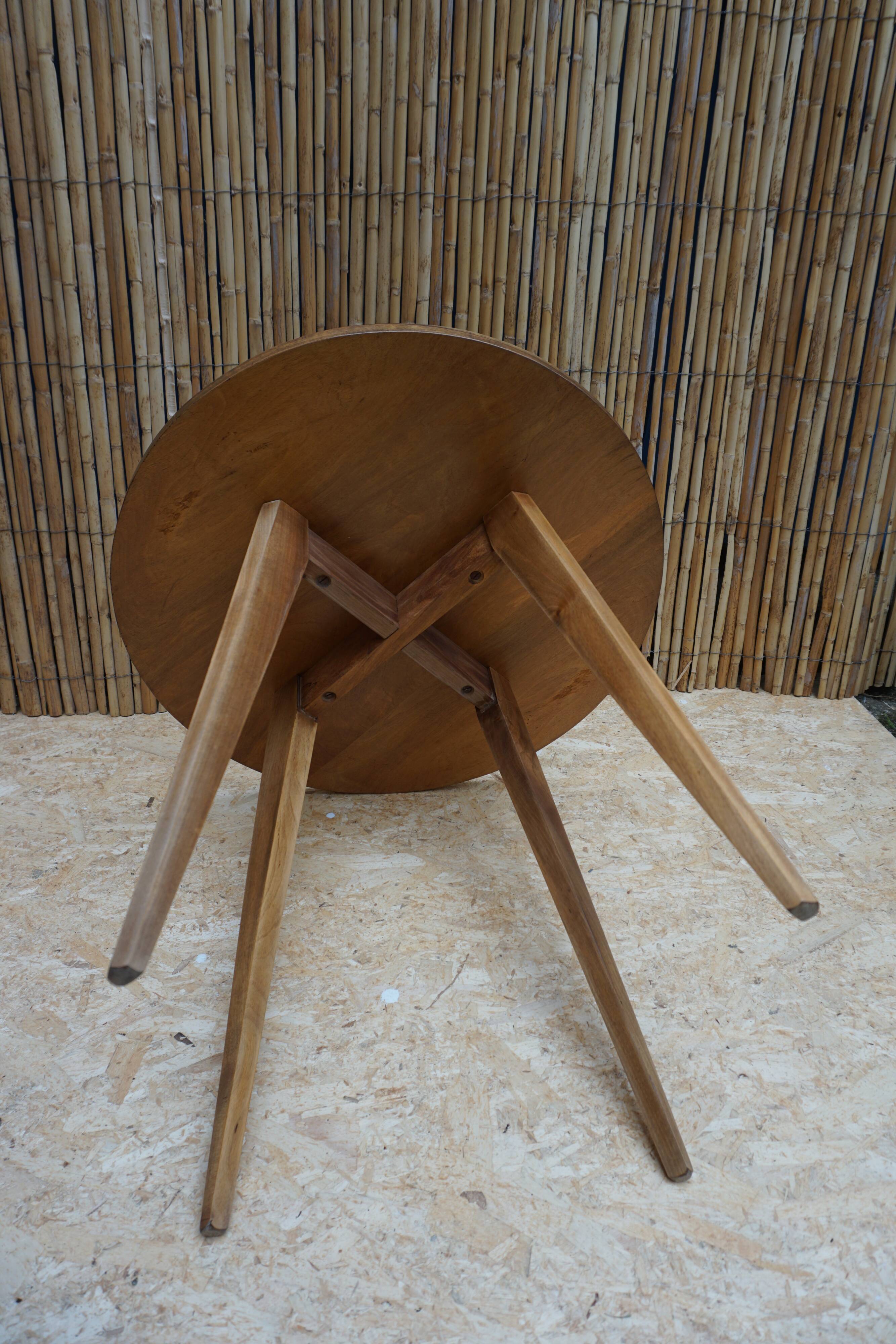 Art Deco walnut side table or coffee table.