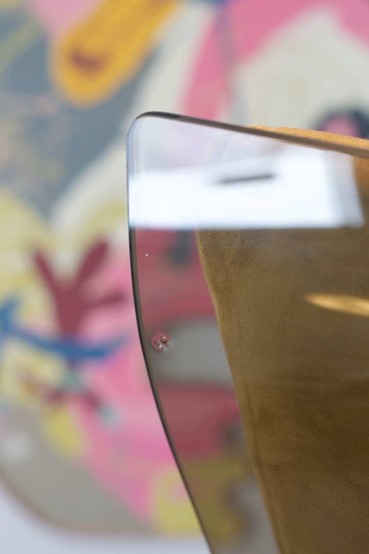 Saint Gobain glass armchair house Jansen 1965