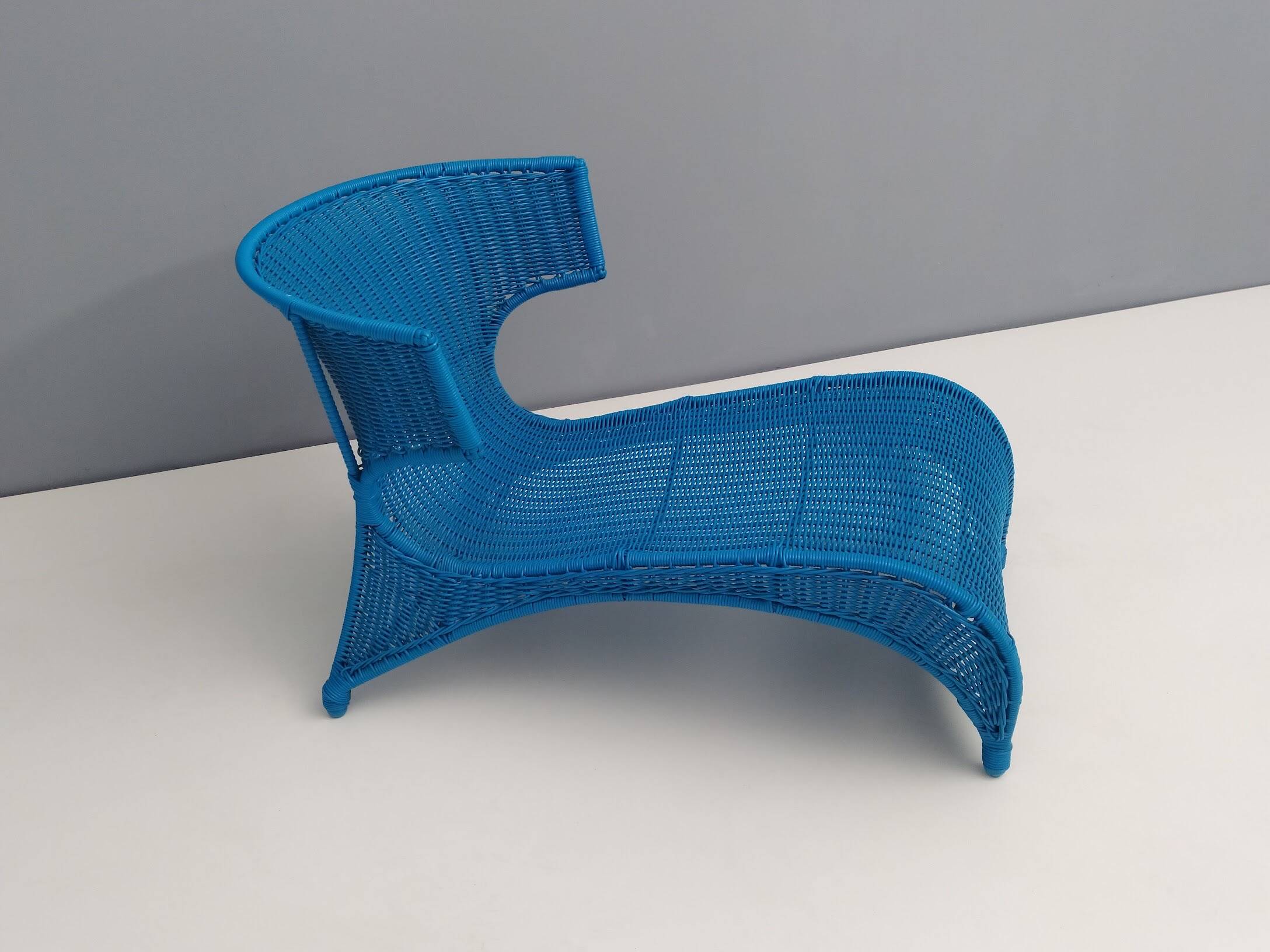 Sky Blue Low Longue Chair By Monika Mudler for IKEA, 2001