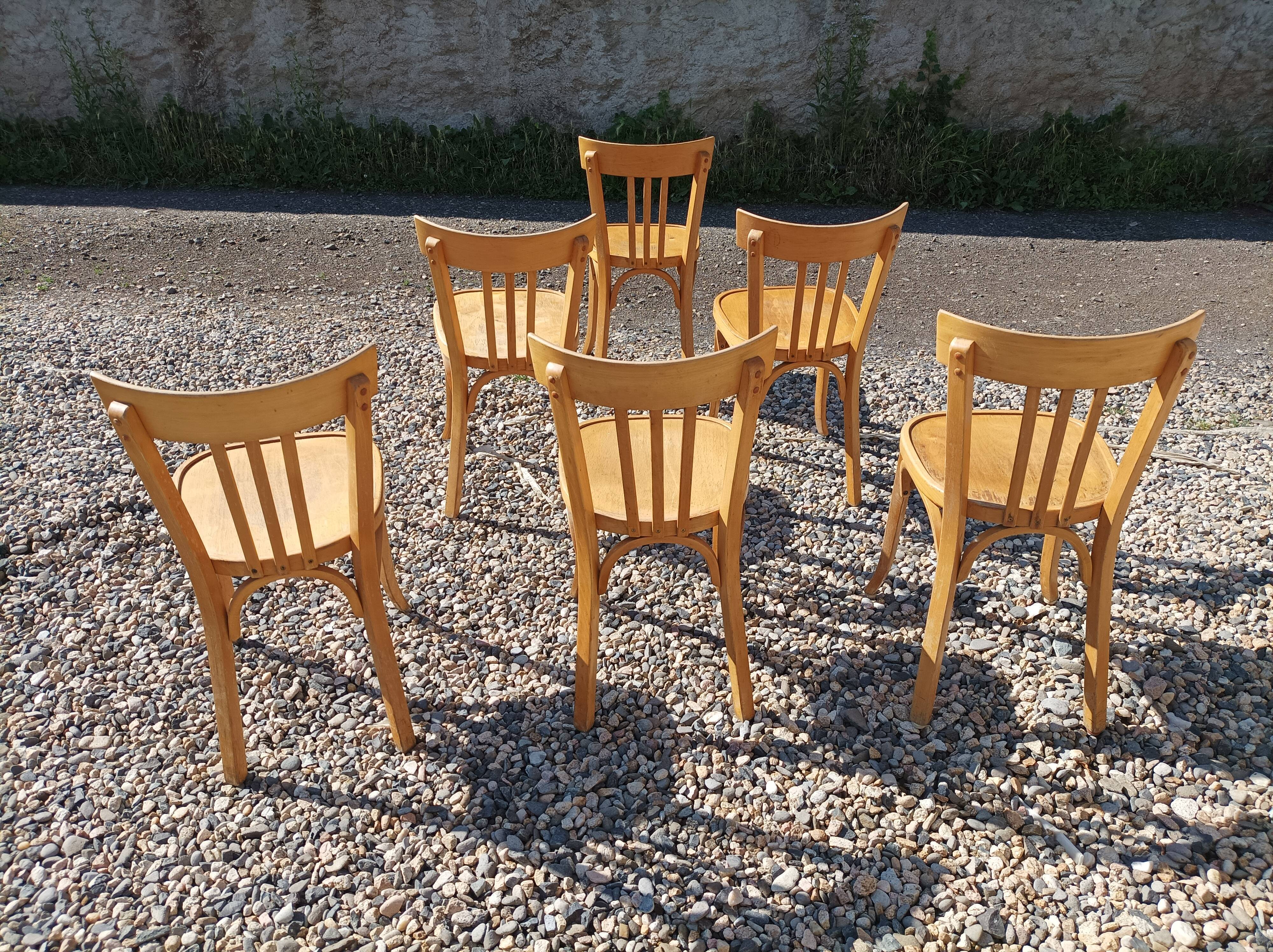 6 Vintage Baumann chairs