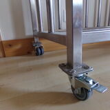 Stainless steel shelf on wheels