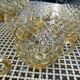Vintage punch service in amber glass, Empoli style, 1960s-70s.