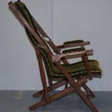Pair of Victorian military folding chairs